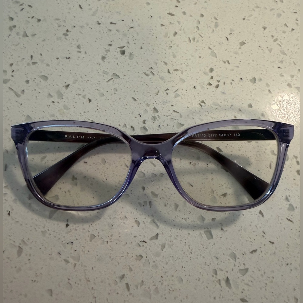 Ralph Lauren Transparent Lavender Cat-Eye Eyeglass Frames